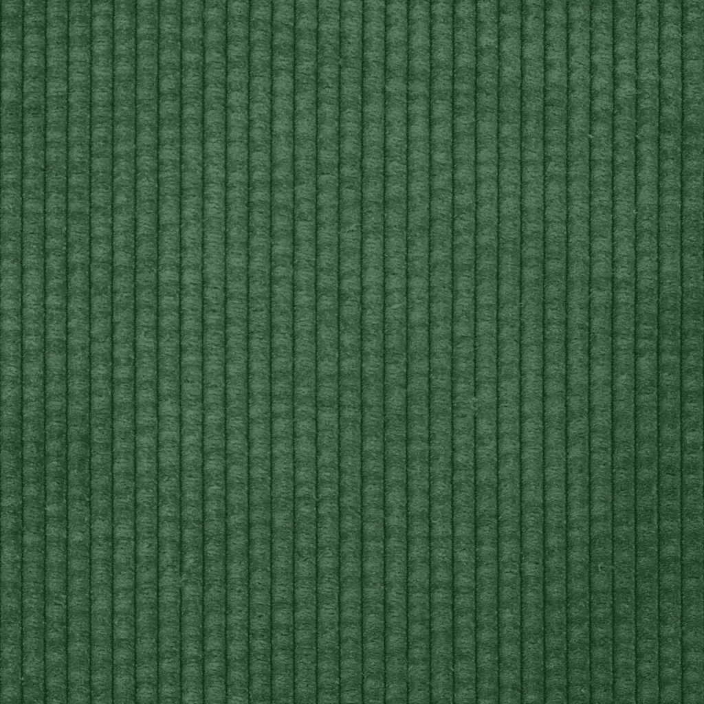 sötétzöld kétszemélyes kanapé 180 x 77 x 82 cm kordbársony szövet