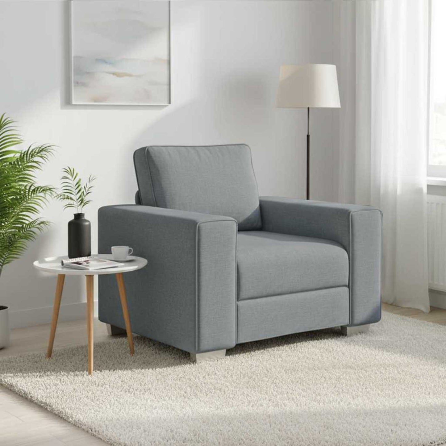 Fotel Világosszürke 100 cm szövet