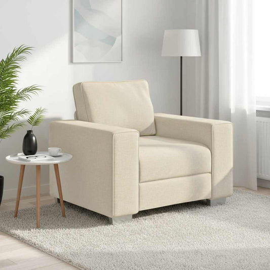 Fotel Bézs 100 cm Lábbal kevert anyag