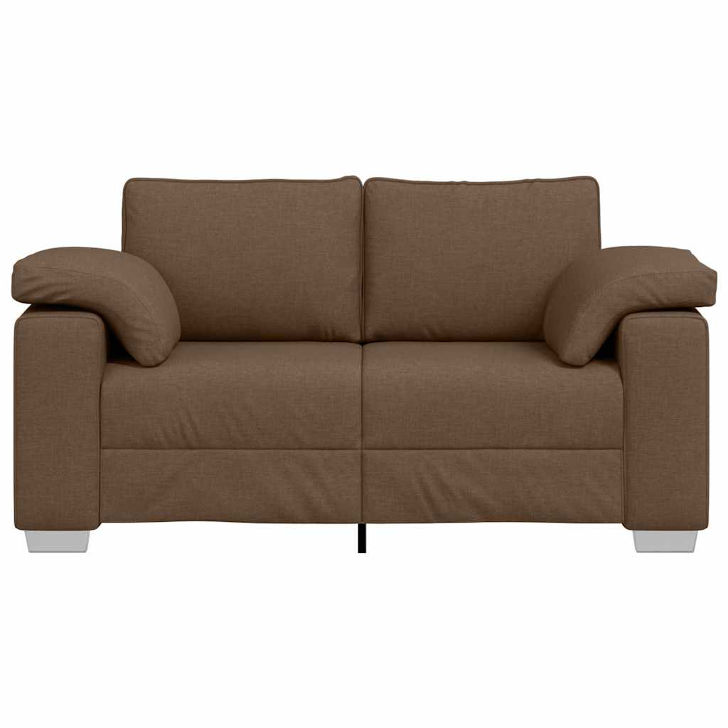 Kétszemélyes kanapé Barna 160 cm szövet