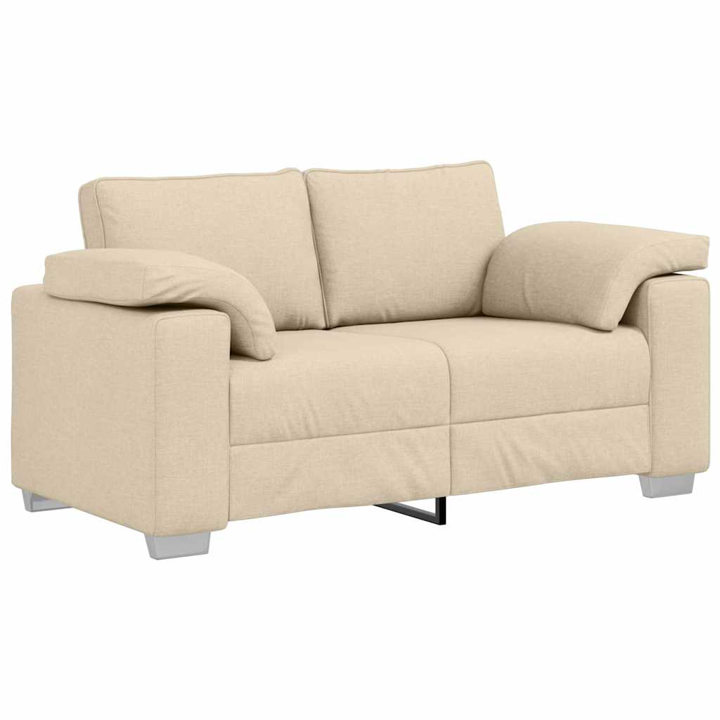 Kétszemélyes kanapé Krém 160 cm szövet