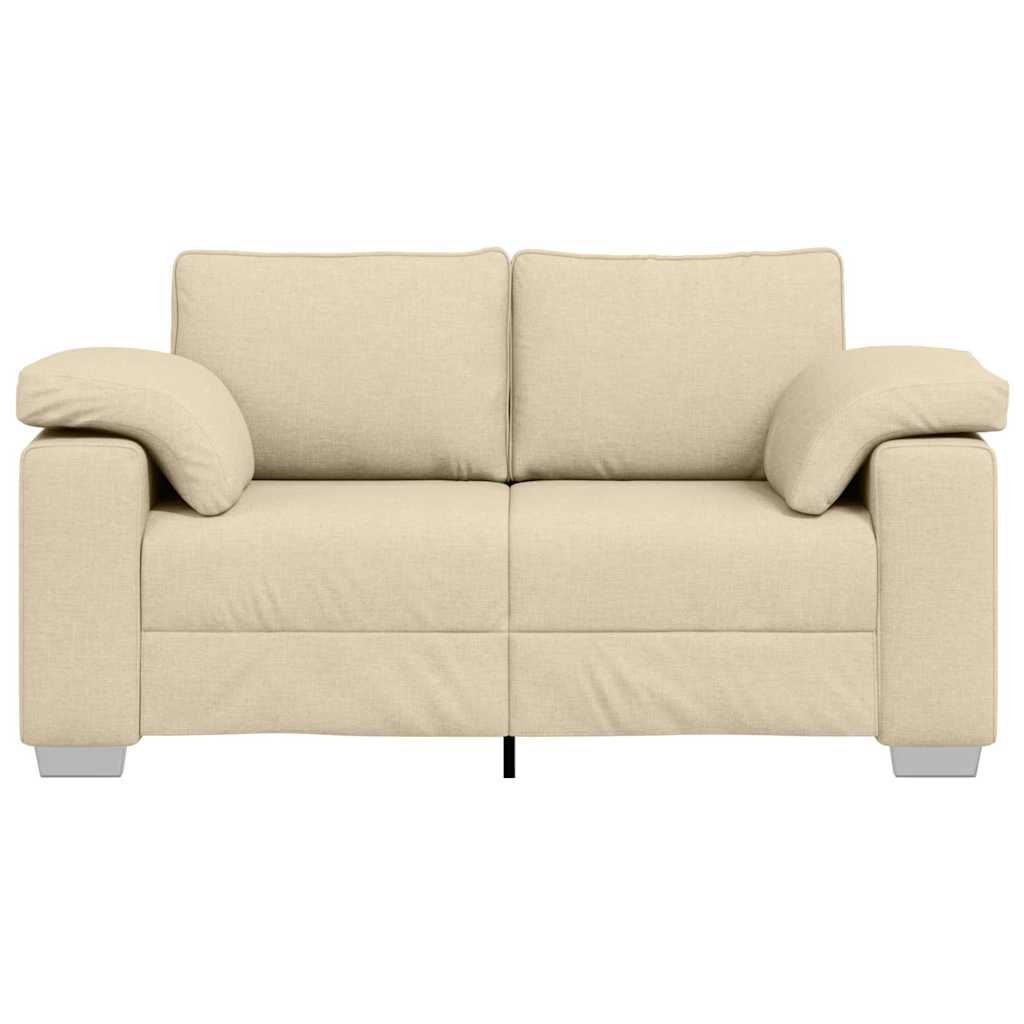 Kétszemélyes kanapé Krém 160 cm szövet