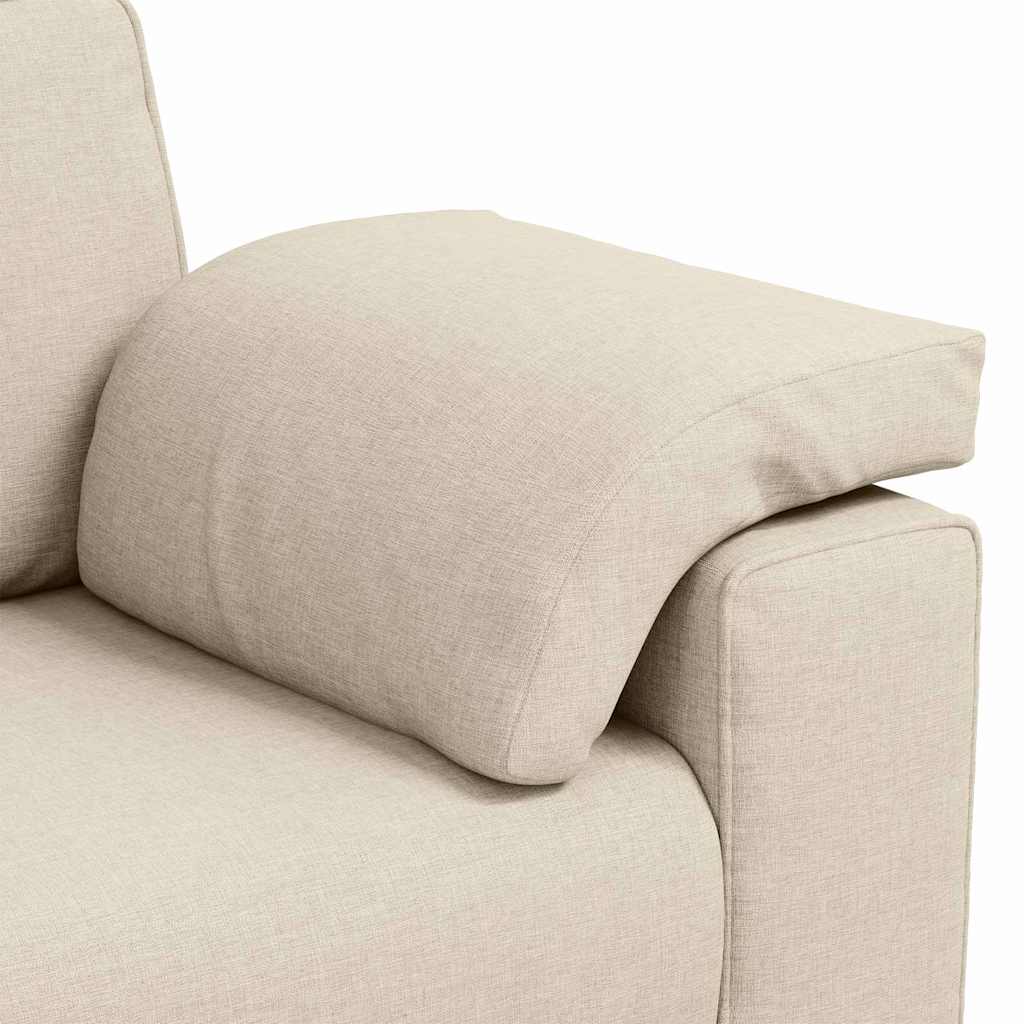 Kétüléses Kanapé Bézs 160 cm Lábbal kevert anyag