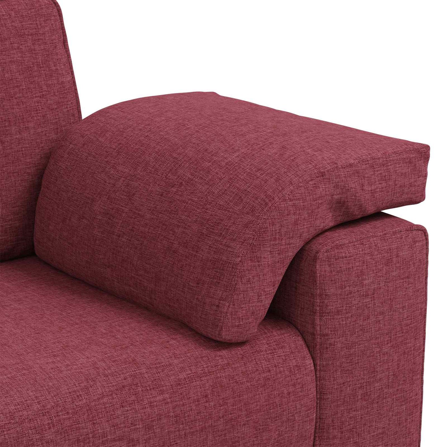 3-Fős kanapé Bordó 220 cm szövet