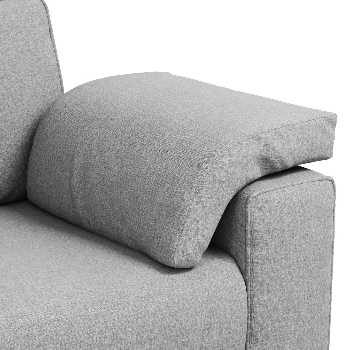 3-Fős kanapé Felhőszürke 220 cm szövet