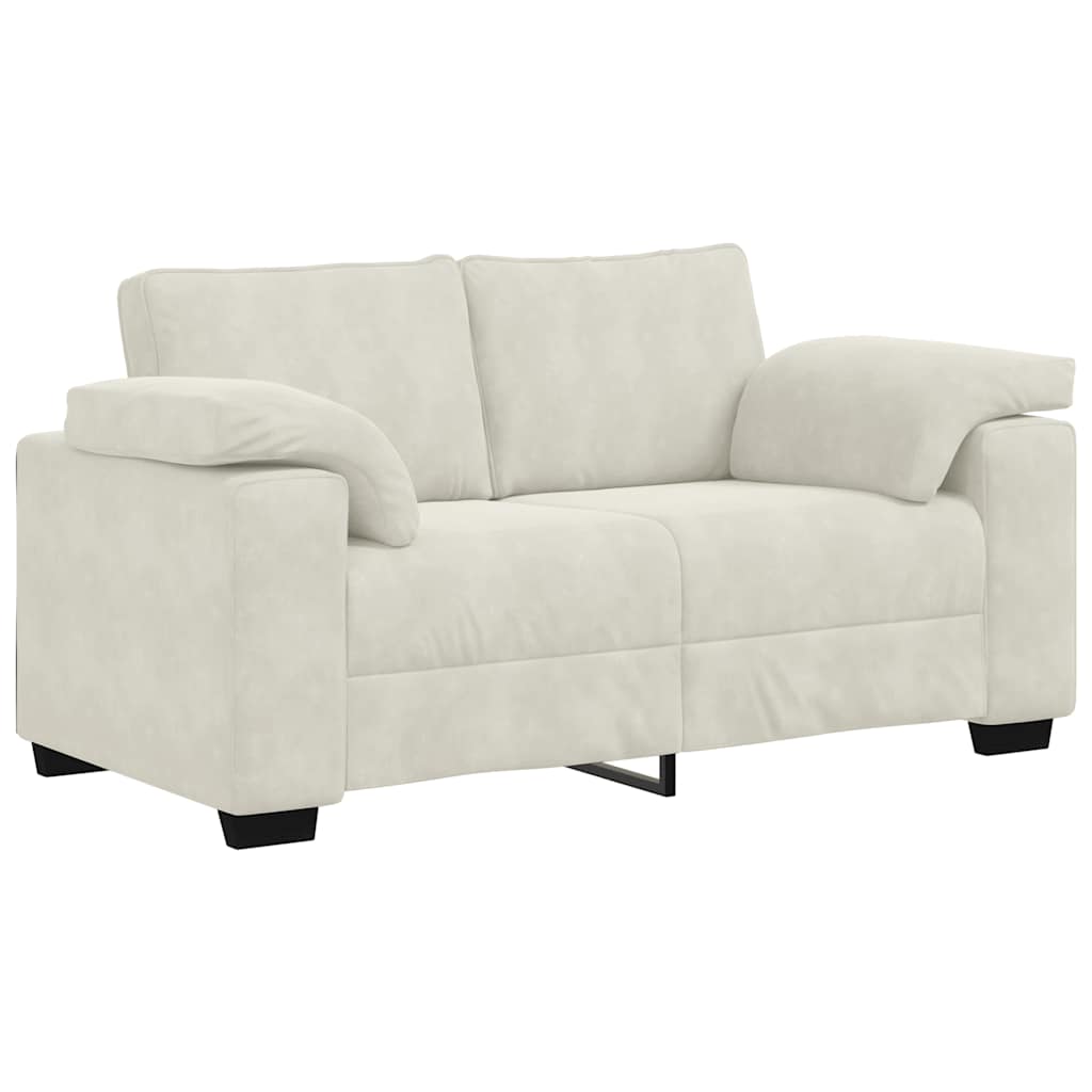 krém bársony loveseat kanapé 160x77x82 cm