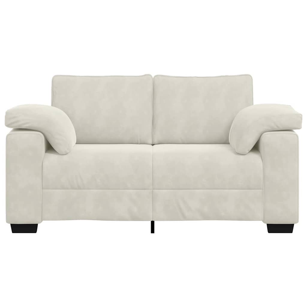 krém bársony loveseat kanapé 160x77x82 cm