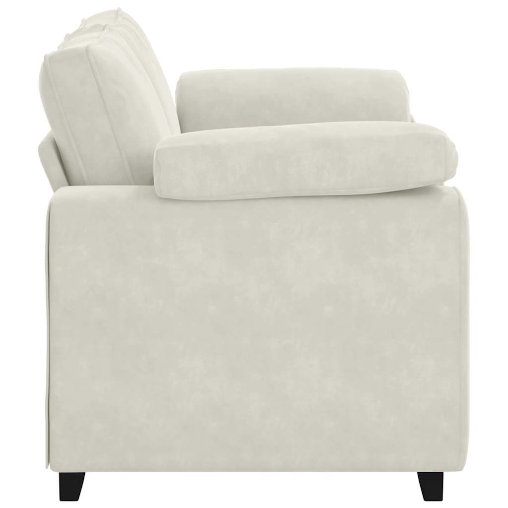 krém bársony loveseat kanapé 160x77x82 cm