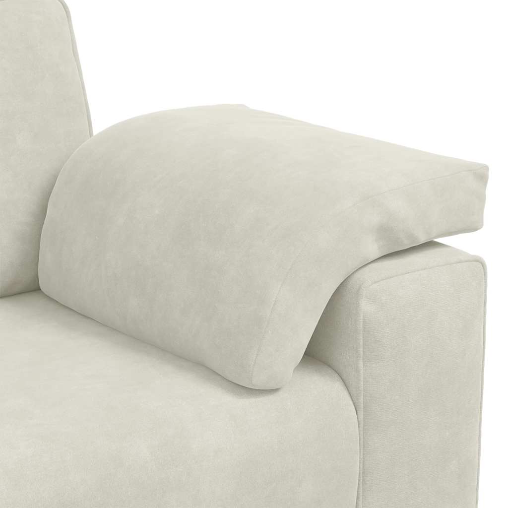krém bársony loveseat kanapé 160x77x82 cm