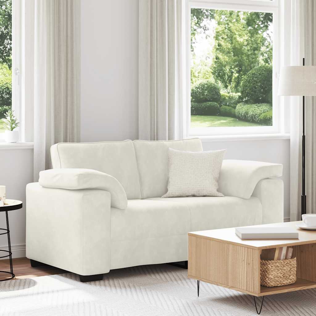 krém bársony loveseat kanapé 160x77x82 cm