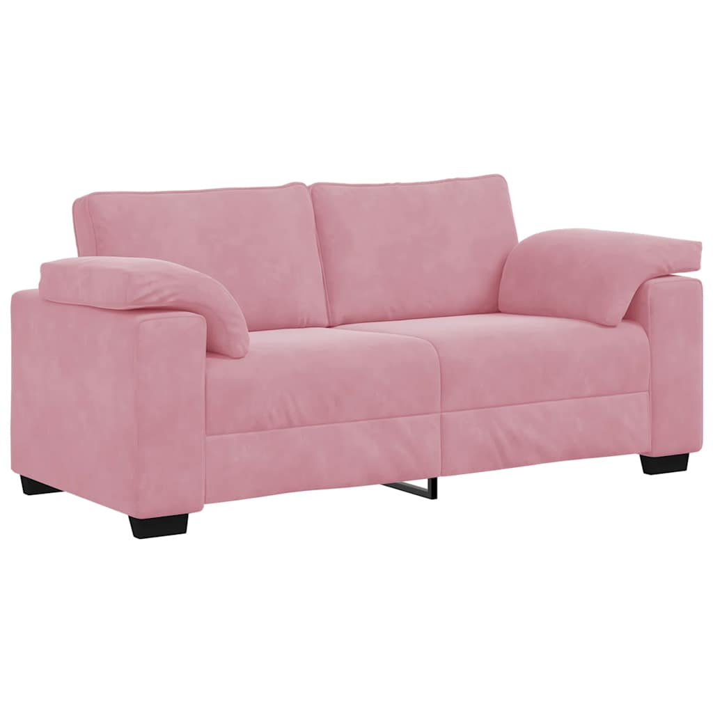 rózsaszín bársony loveseat kanapé 180x77x82 cm