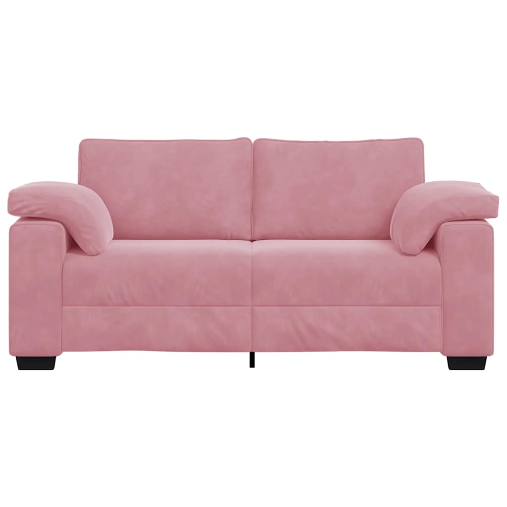 rózsaszín bársony loveseat kanapé 180x77x82 cm