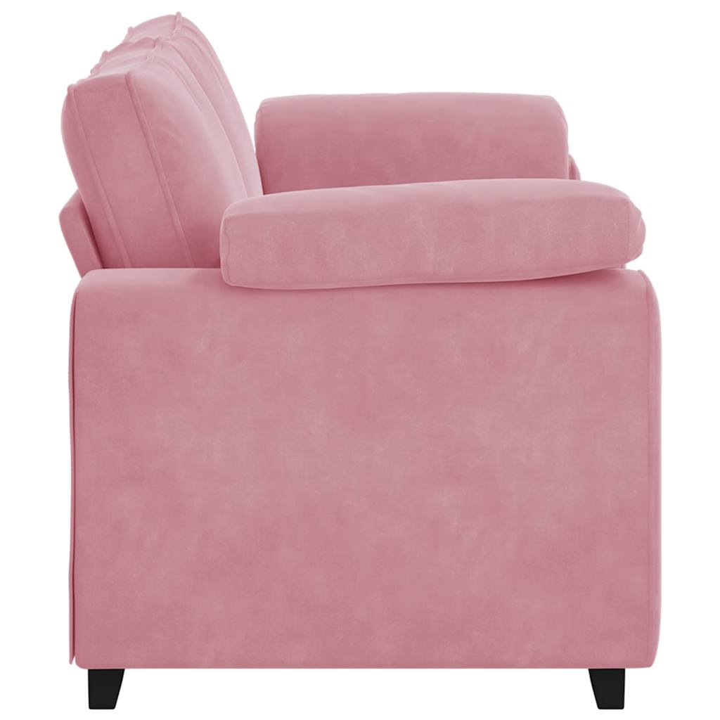 rózsaszín bársony loveseat kanapé 180x77x82 cm