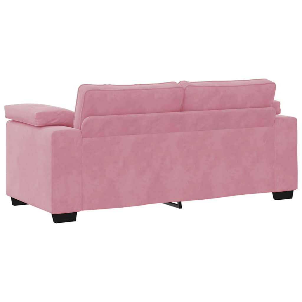 rózsaszín bársony loveseat kanapé 180x77x82 cm