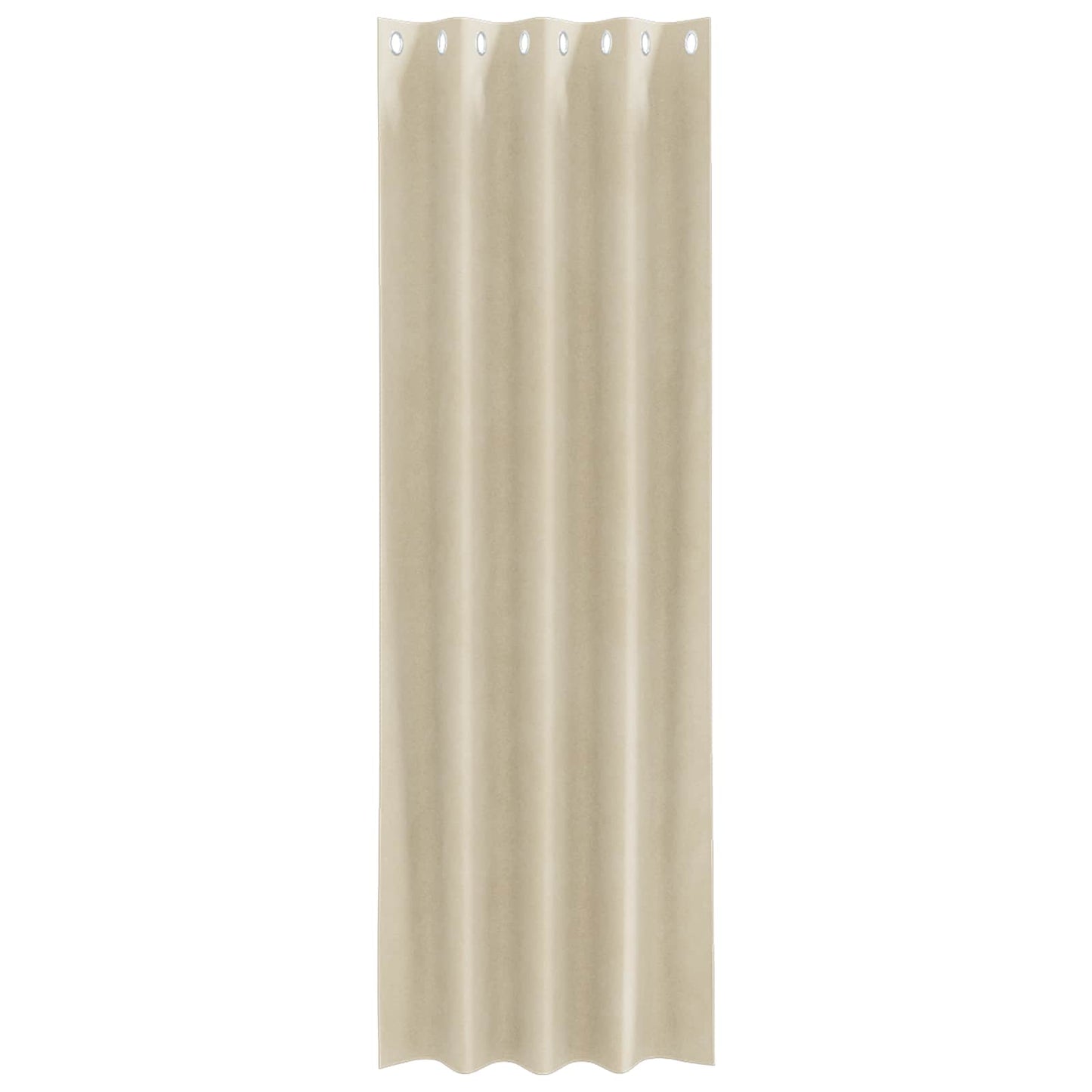 Sötétítő függönyök 2 pcs Krém 140 x 245 cm Bársony