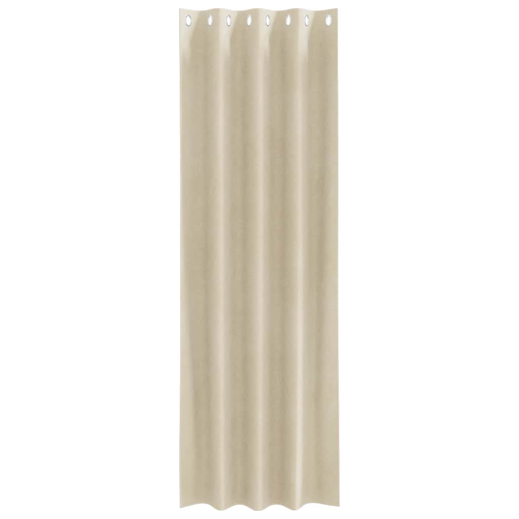 Sötétítő függönyök 2 db Krém 140 x 260 cm Bársony