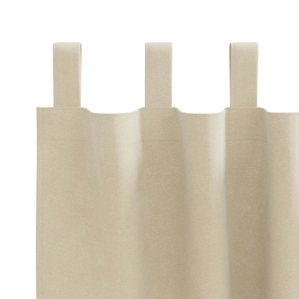 Sötétítő függönyök 2 pcs Krém 140 x 175 cm Bársony