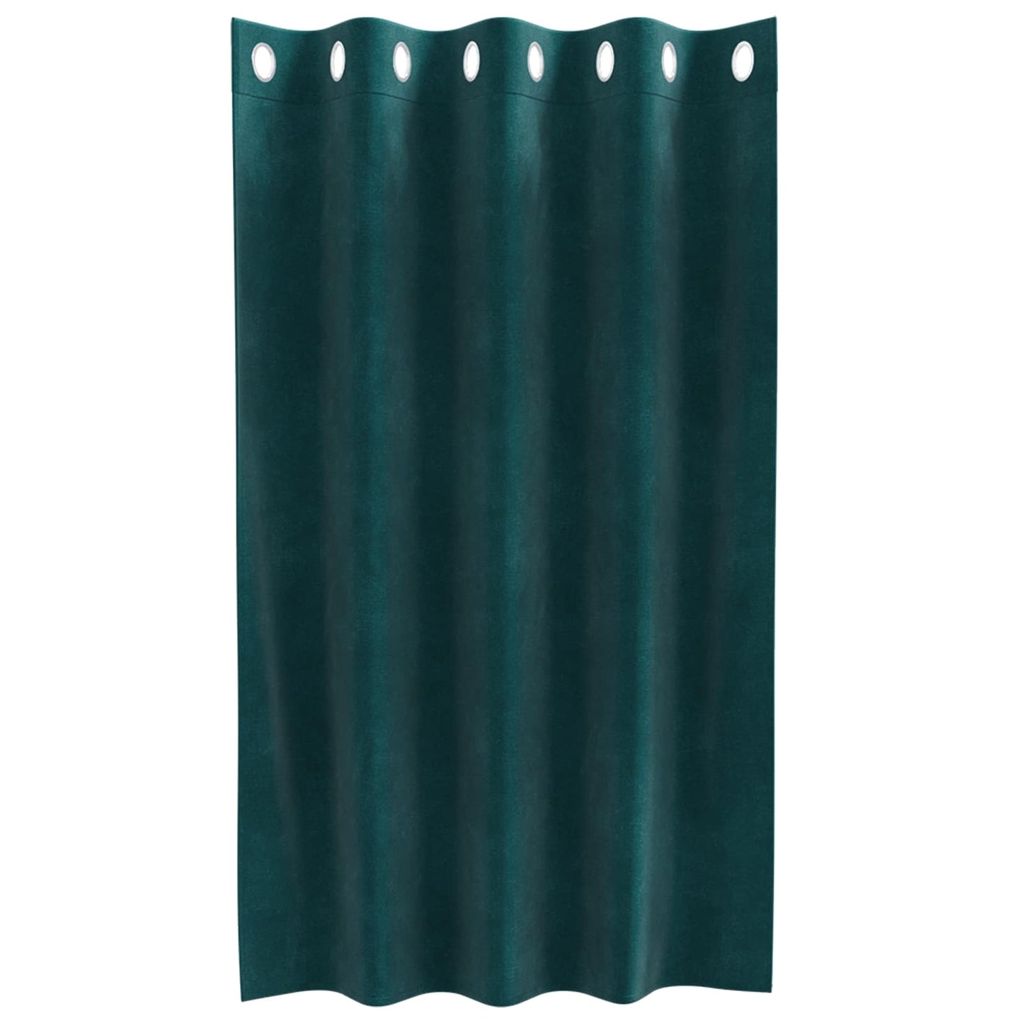 Sötétítő függönyök 2 pcs Sötétzöld 140 x 140 cm Bársony
