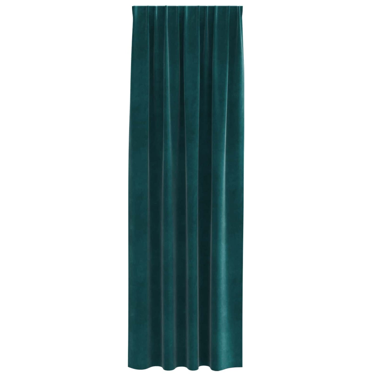 Sötétítő függönyök 2 pcs Sötétzöld 140 x 260 cm Bársony