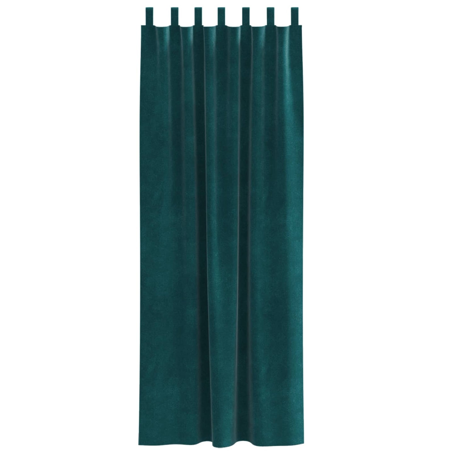 Sötétítő függönyök 2 pcs Sötétzöld 140 x 245 cm Bársony