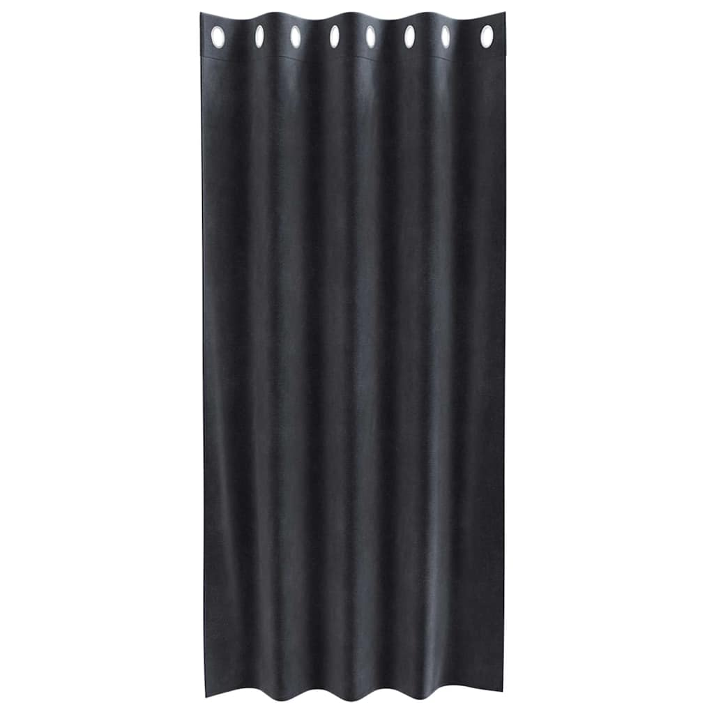 Sötétítő függönyök 2 pcs Sötétszürke 140 x 175 cm Bársony
