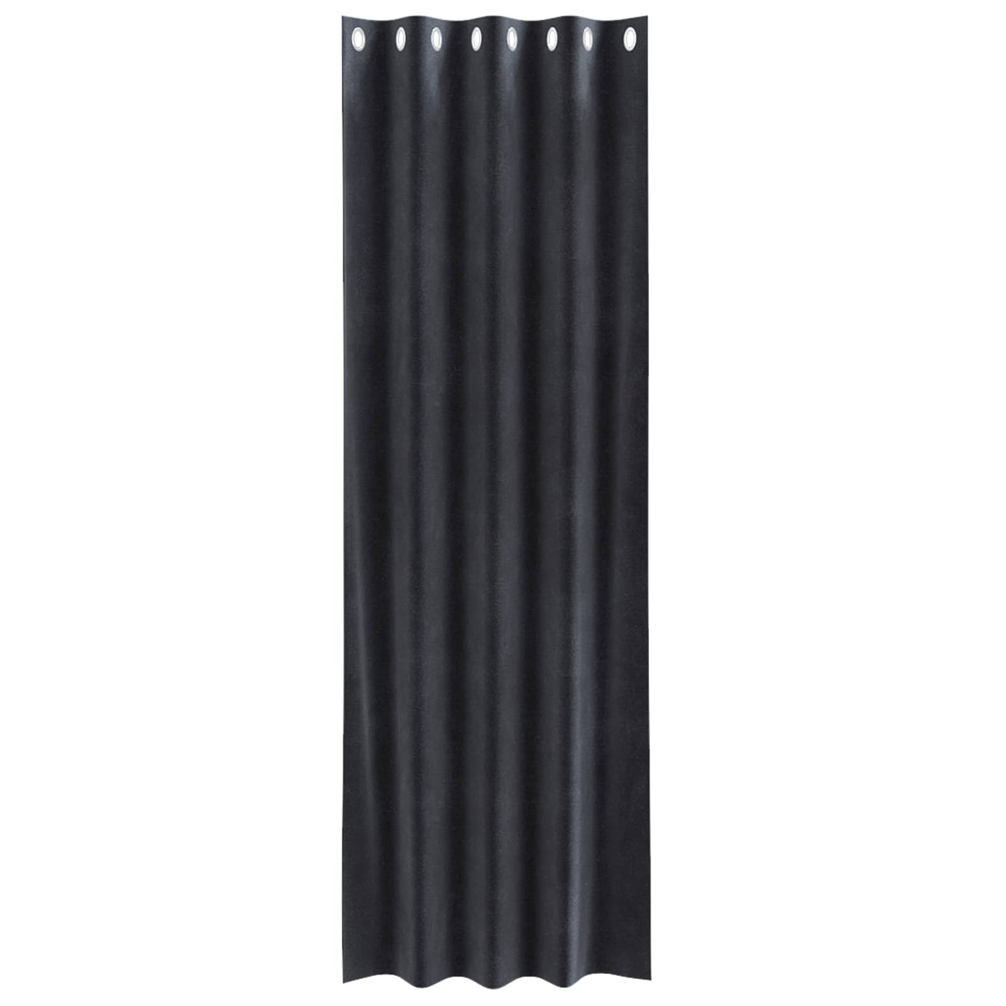 Sötétítő függönyök 2 pcs Sötétszürke 140 x 245 cm Bársony