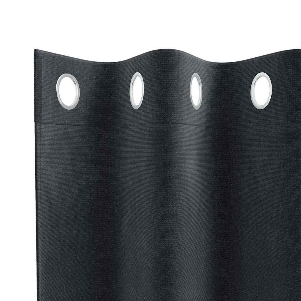 Sötétítő függönyök 2 pcs Sötétszürke 140 x 260 cm Bársony