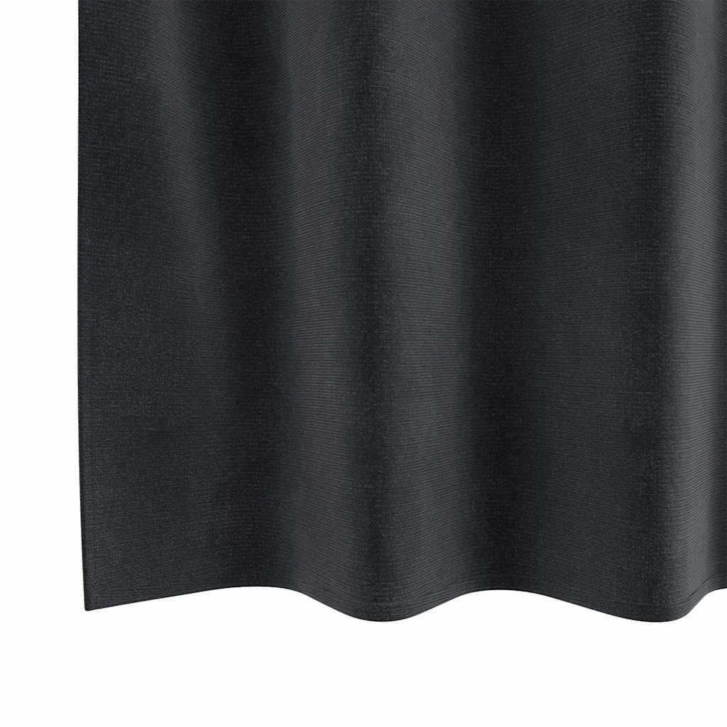 Sötétítő függönyök 2 pcs Sötétszürke 140 x 260 cm Bársony