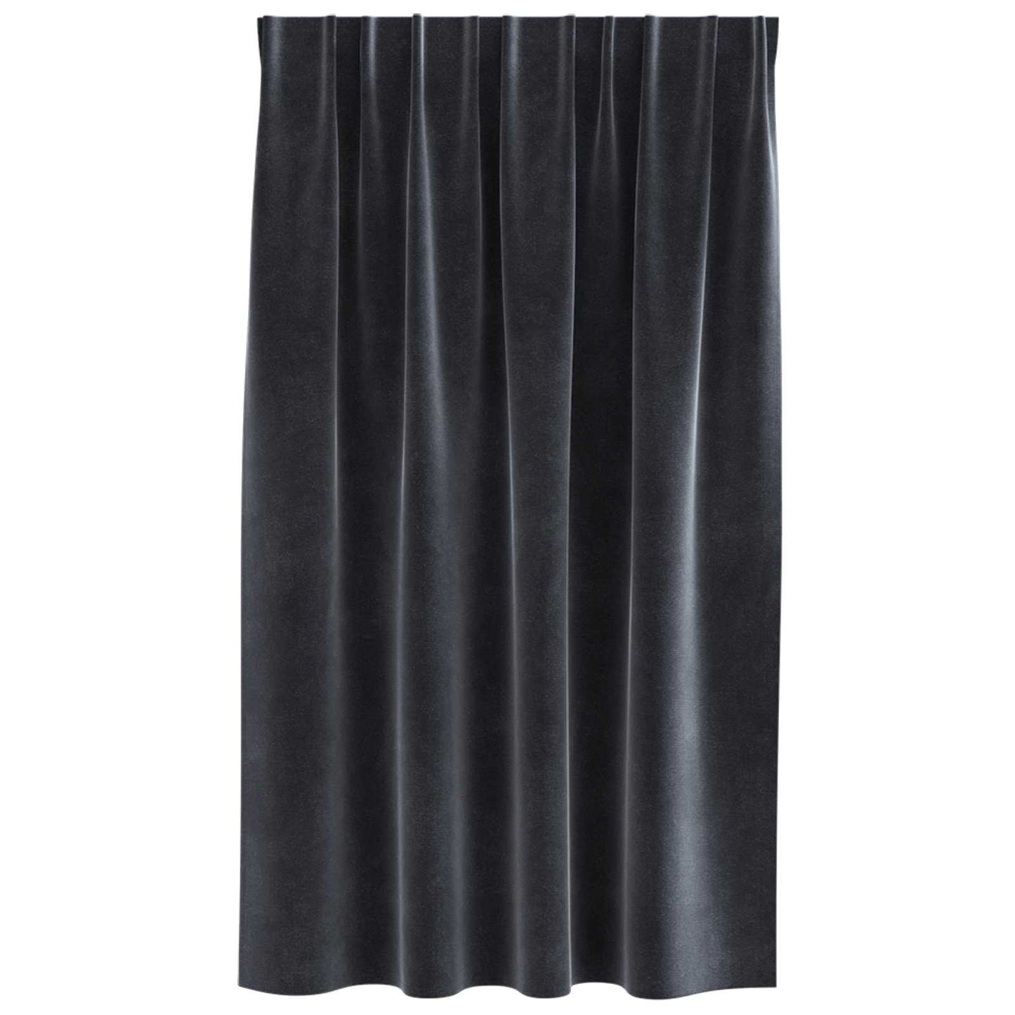 Sötétítő függönyök 2 pcs Sötétszürke 140 x 140 cm Bársony