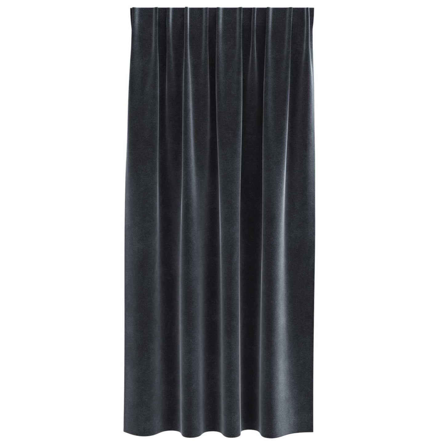 Sötétítő függönyök 2 pcs Sötétszürke 140 x 175 cm Bársony