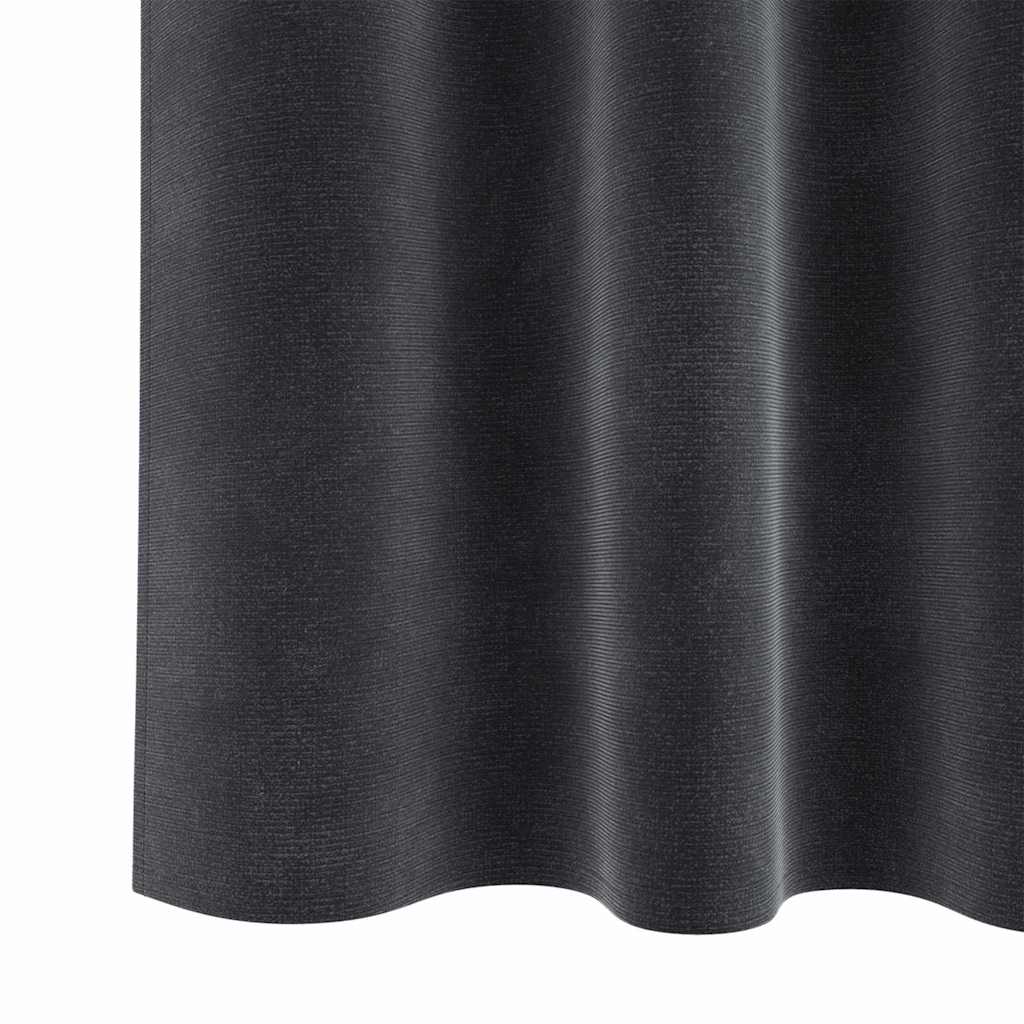 Sötétítő függönyök 2 pcs Sötétszürke 140 x 245 cm Bársony