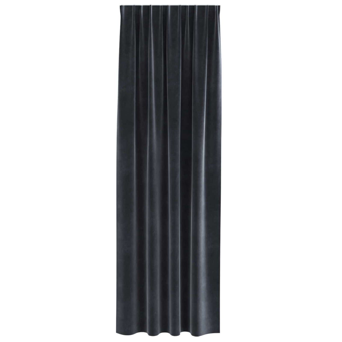 Sötétítő függönyök 2 pcs Sötétszürke 140 x 260 cm Bársony