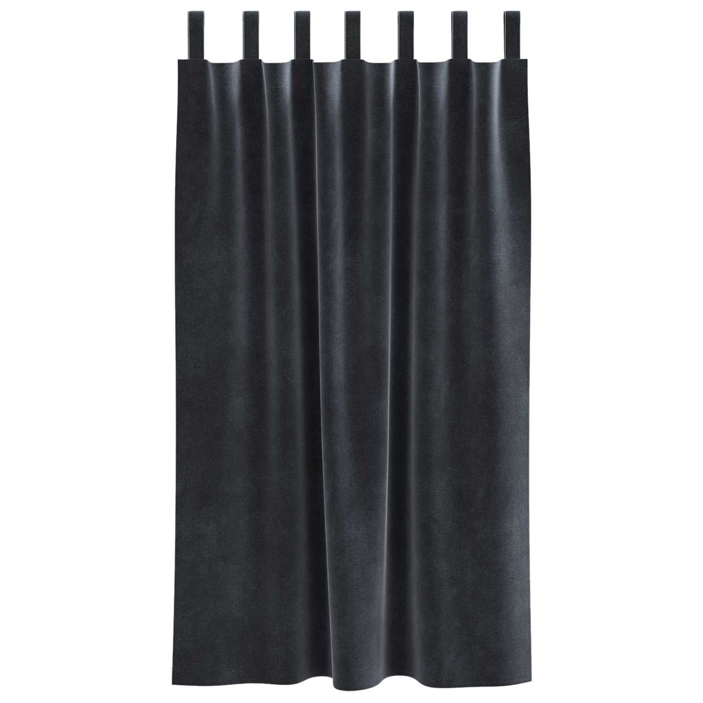 Sötétítő függönyök 2 pcs Sötétszürke 140 x 175 cm Bársony