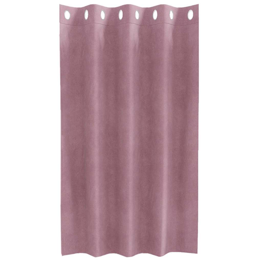 Sötétítő függönyök 2 pcs Sötét rózsaszín 140 x 140 cm Bársony