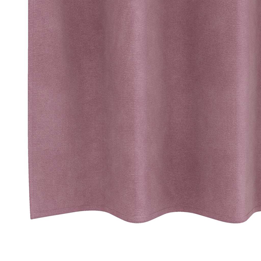 Sötétítő függönyök 2 pcs Sötét rózsaszín 140 x 175 cm Bársony