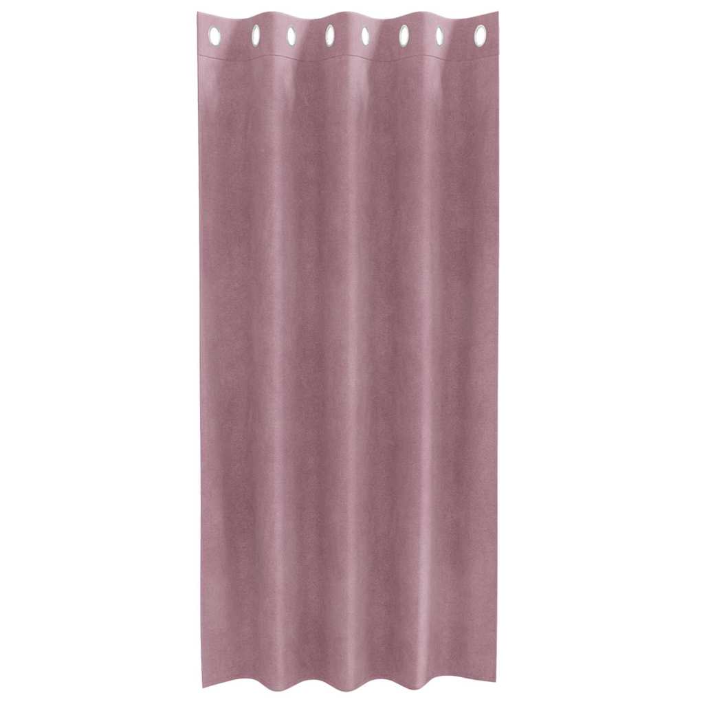 Sötétítő függönyök 2 pcs Sötét rózsaszín 140 x 175 cm Bársony