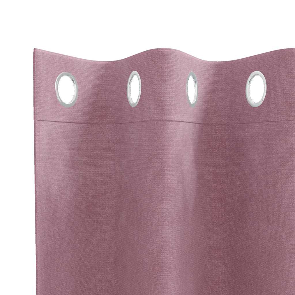 Sötétítő függönyök 2 pcs Sötét rózsaszín 140 x 245 cm Bársony