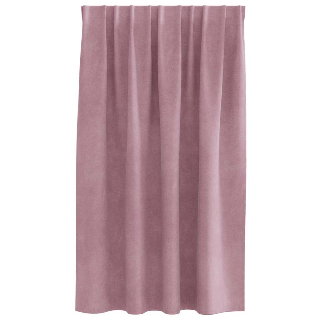 Sötétítő függönyök 2 pcs Sötét rózsaszín 140 x 140 cm Bársony