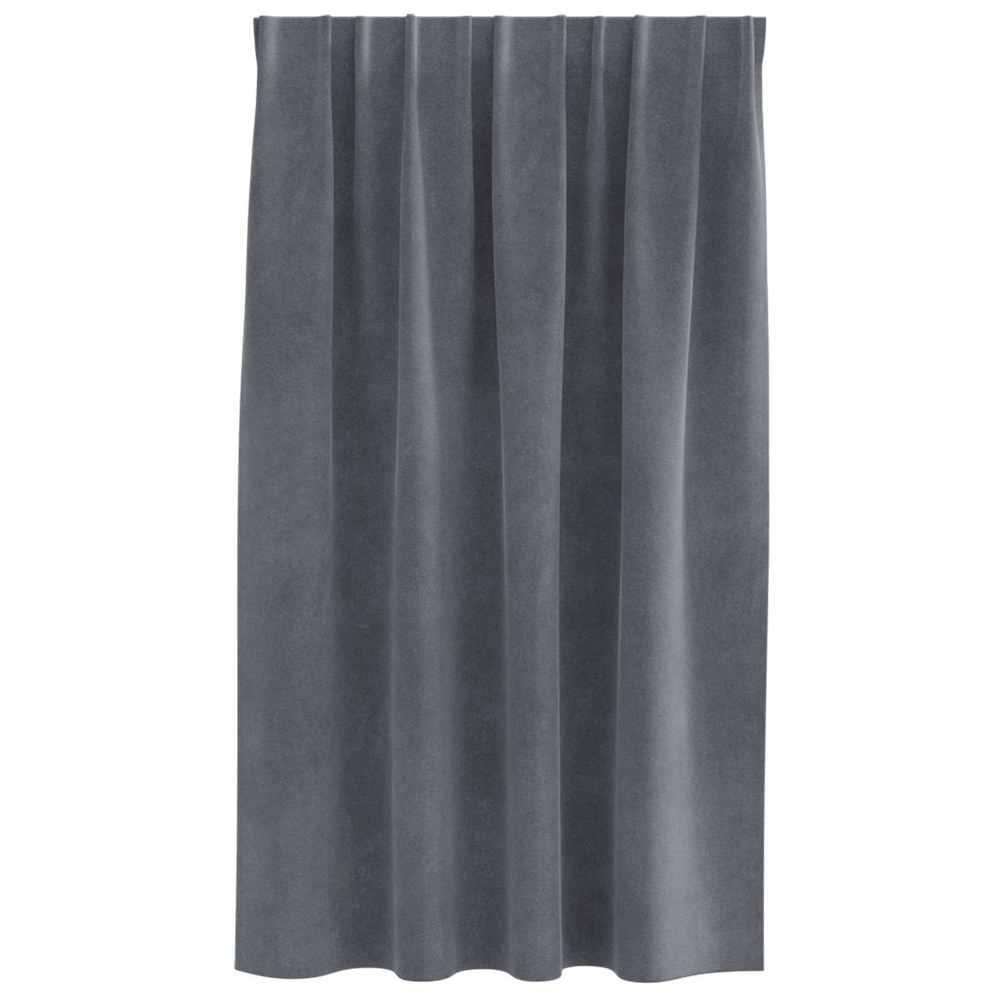 Sötétítő függönyök 2 pcs Világosszürke 140 x 140 cm Bársony