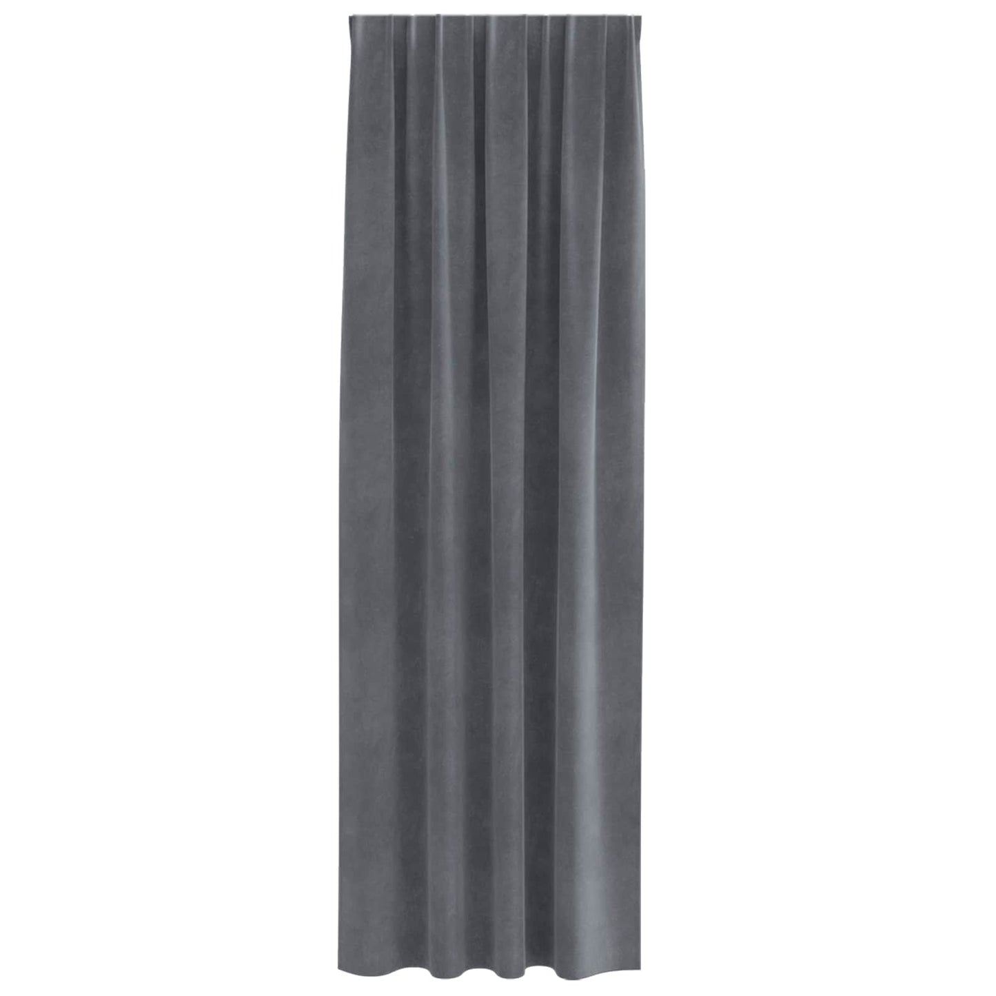 Sötétítő függönyök 2 pcs Világosszürke 140 x 260 cm Bársony