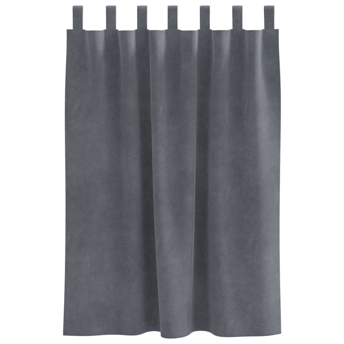 Sötétítő függönyök 2 db Világosszürke 140 x 140 cm Bársony