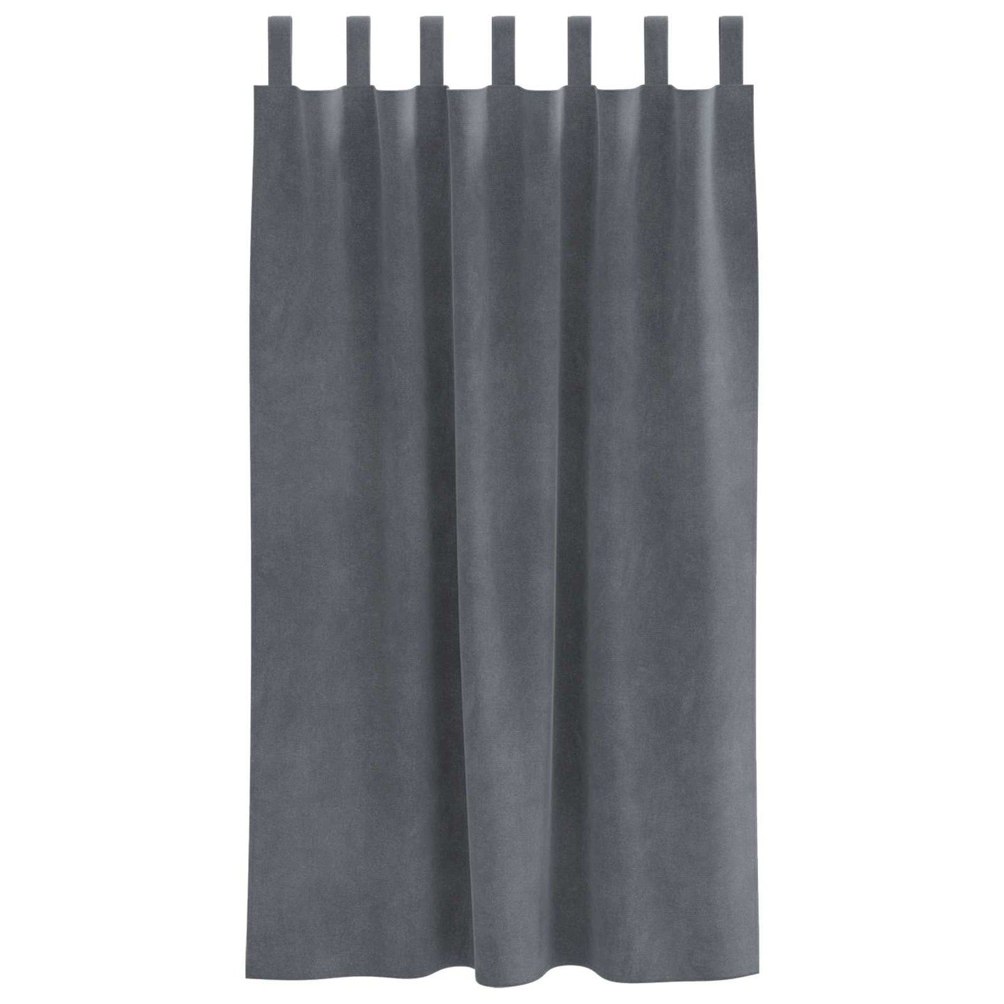Sötétítő függönyök 2 pcs Világosszürke 140 x 175 cm Bársony