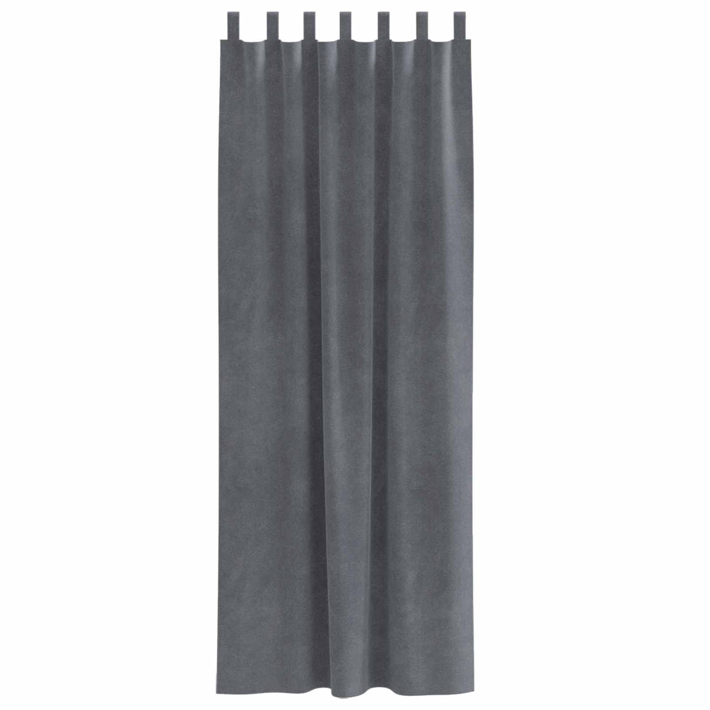 Sötétítő függönyök 2 pcs Világosszürke 140 x 225 cm Bársony