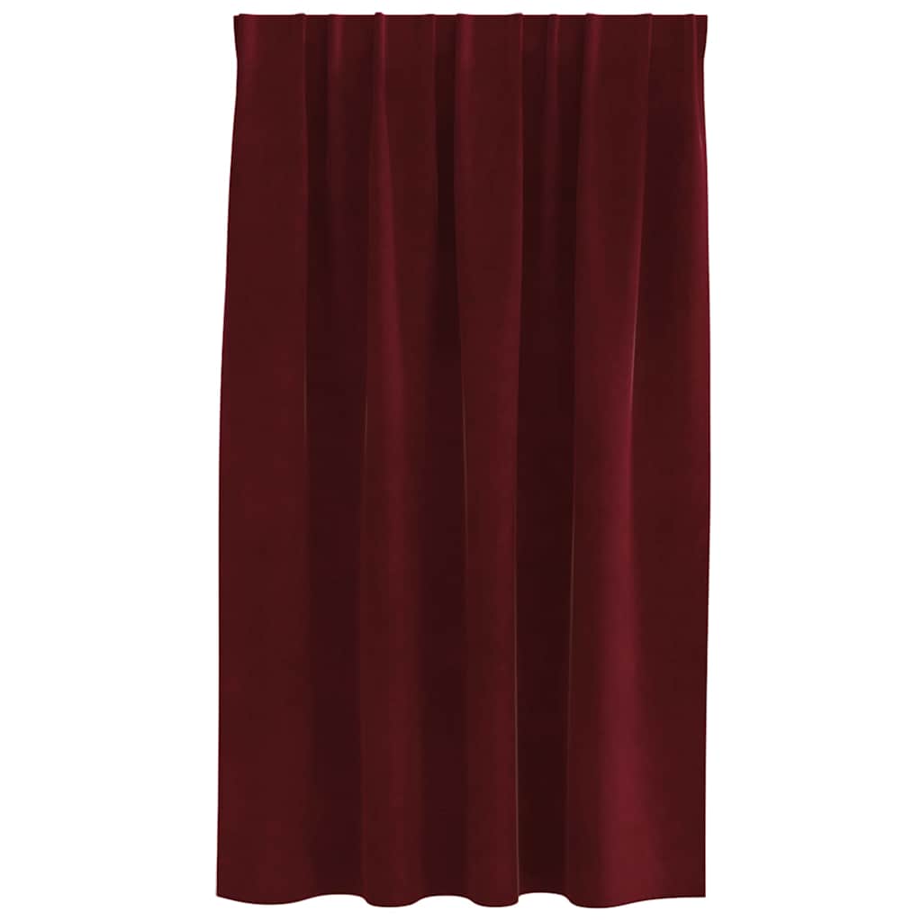 Sötétítő függönyök 2 pcs Bordó 140 x 140 cm Bársony