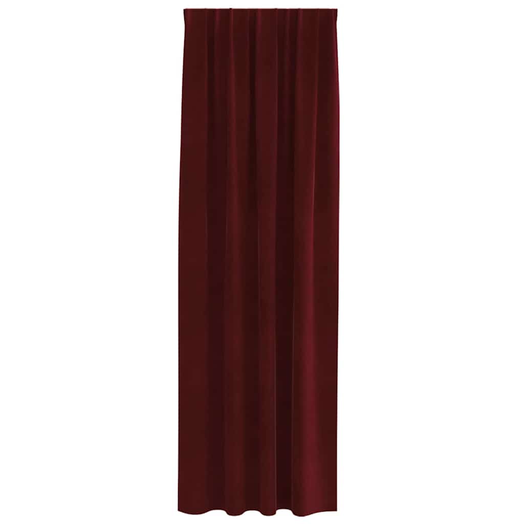 Sötétítő függönyök 2 pcs Bordó 140 x 225 cm Bársony