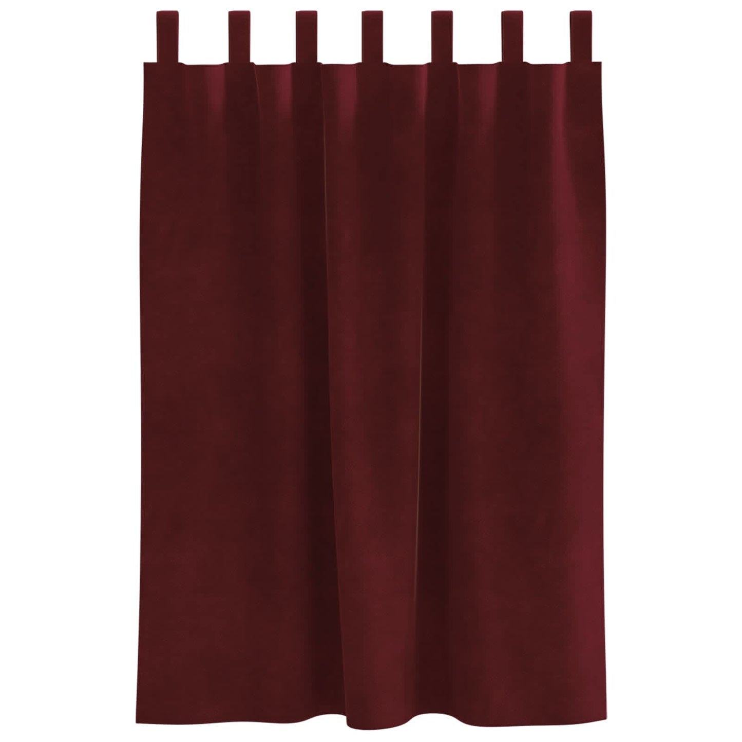 Sötétítő függönyök 2 pcs Bordó 140 x 140 cm Bársony