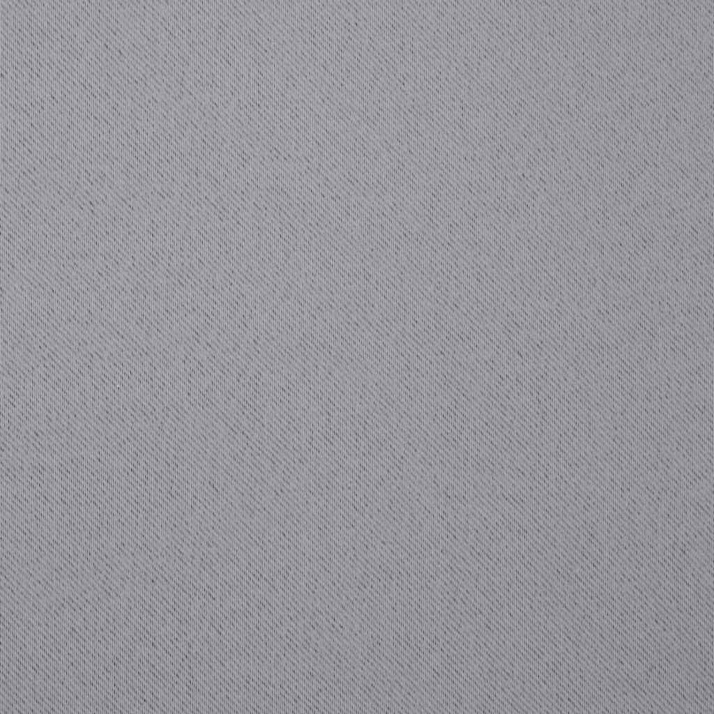Fekete Függöny Gyűrűkkel 2 db Világosszürke 260 x 140 cm