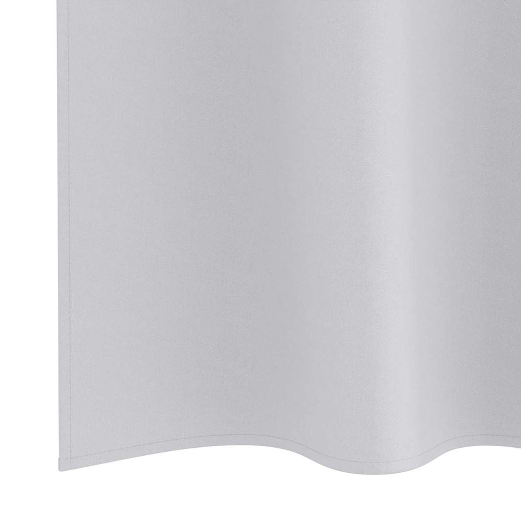 Fekete Függöny Gyűrűkkel 2 db Halvány szürke 260 x 140 cm