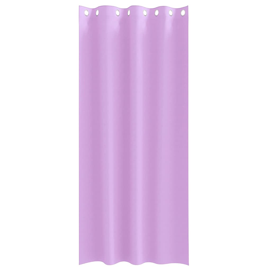 Fekete Függöny Gyűrűkkel 2 db Lila 245 x 140 cm Poliészter