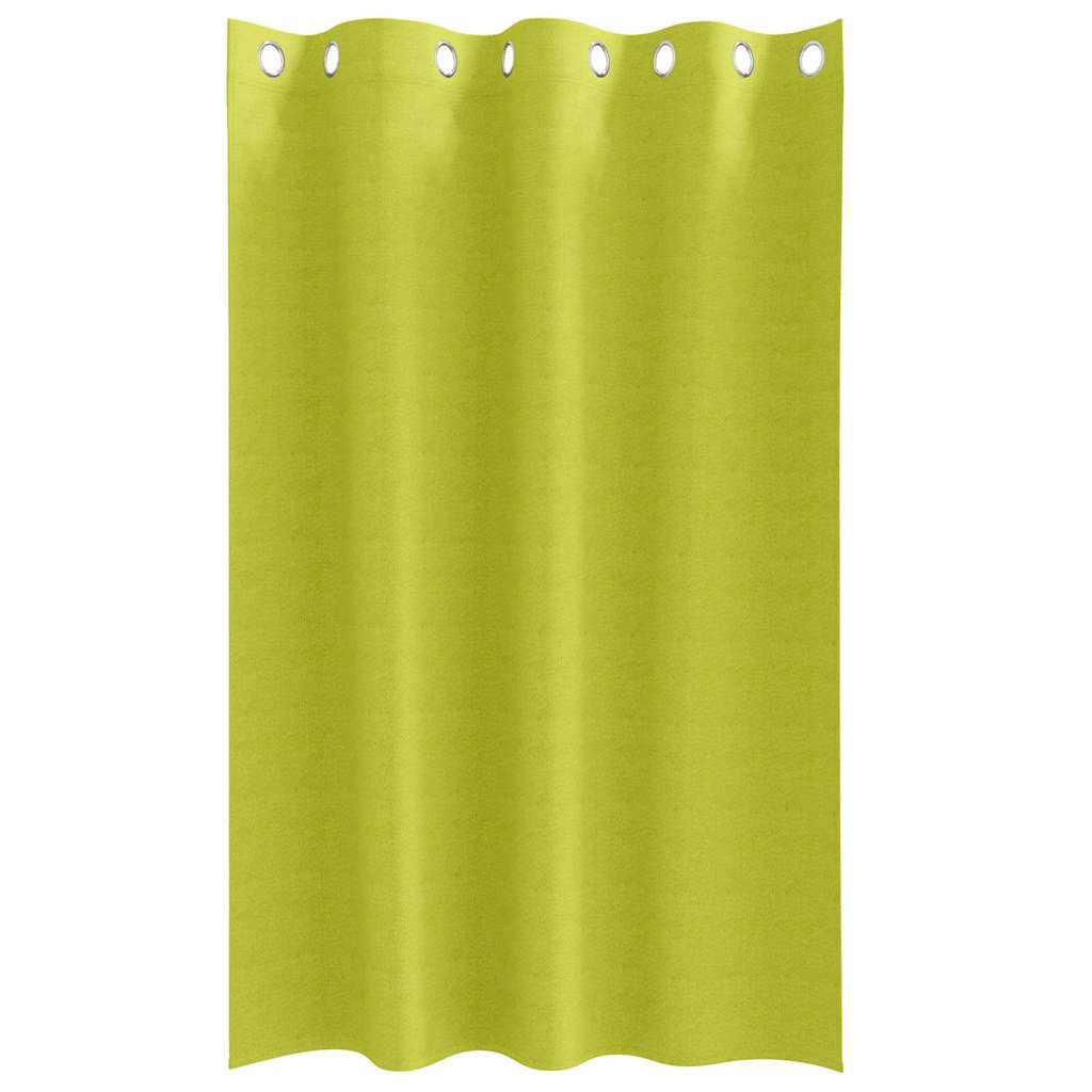 Fekete Függöny Gyűrűkkel 2 pcs Zöld 175 x 140 cm Poliészter